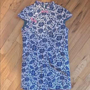 Vintage girls dress 100% cotton Asian dress